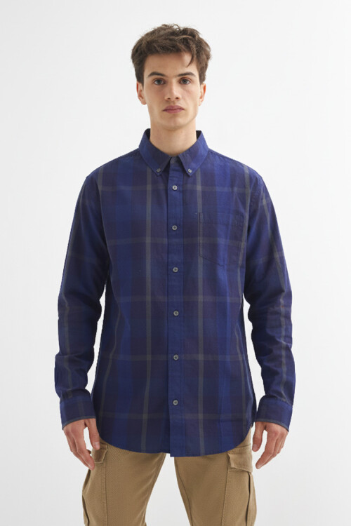 Camisa a cuadros AZUL MARINO