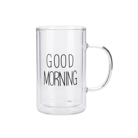 TAZA VIDRIO GOOD MORNING Unica