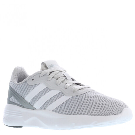 Championes de Mujer Adidas Nebzed Cloudfoam Gris - Blanco - Plateado