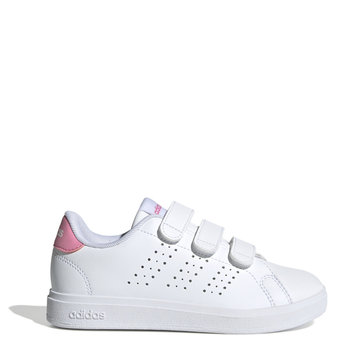Championes Infantiles Adidas Advantage Base 2.0 - Blanco - Rosado 