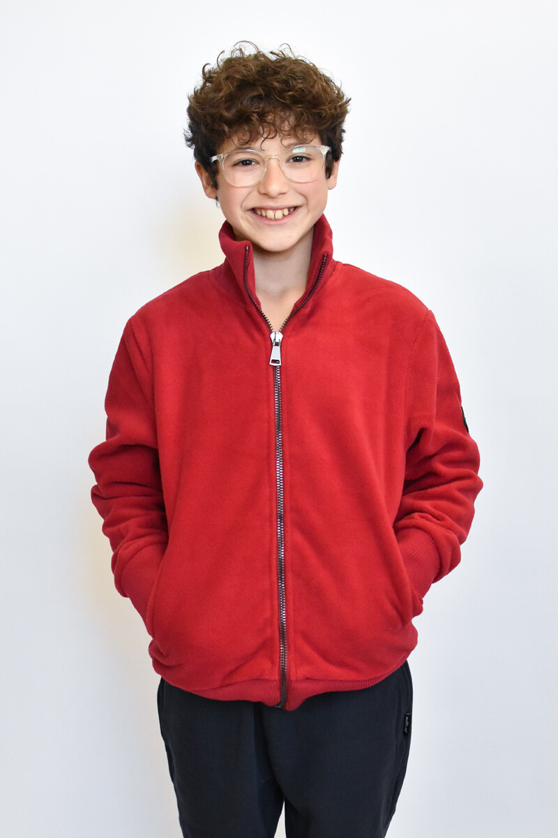 Campera Polar Peach para niños - Cereza 