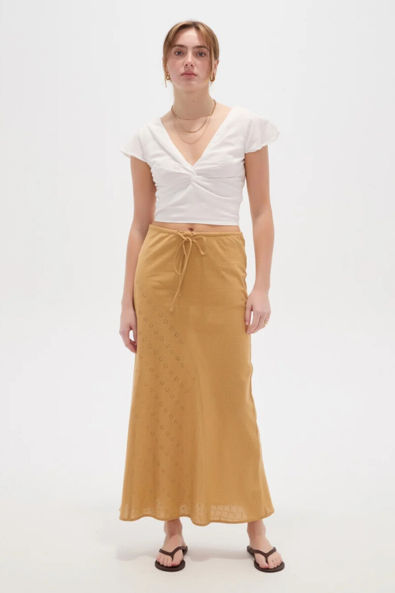 Falda Aglae - Beige Oscuro 