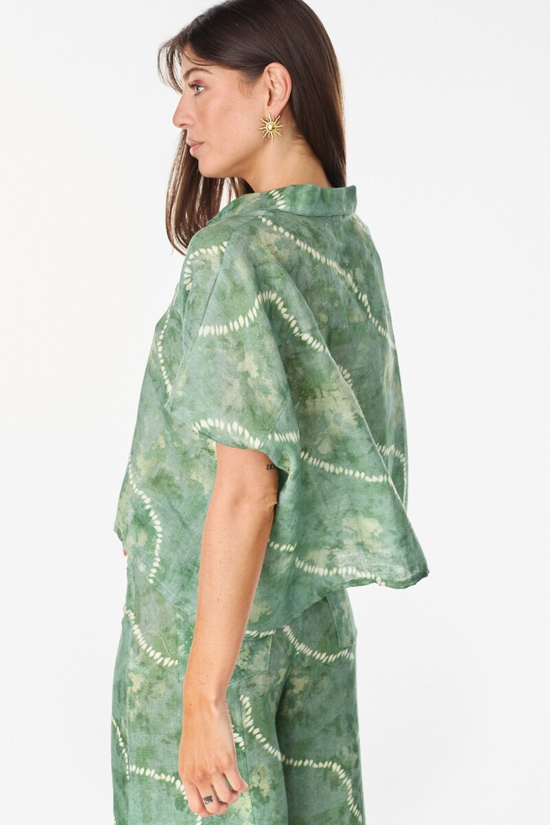 Camisa Helios Estampa Verde