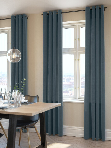 Cortina ISTEREN 1x140x300 azul empolvado Cortina ISTEREN 1x140x300 azul empolvado