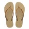 Sandalias de Mujer Havaianas Slim GLitter II Beige Arena - Dorado
