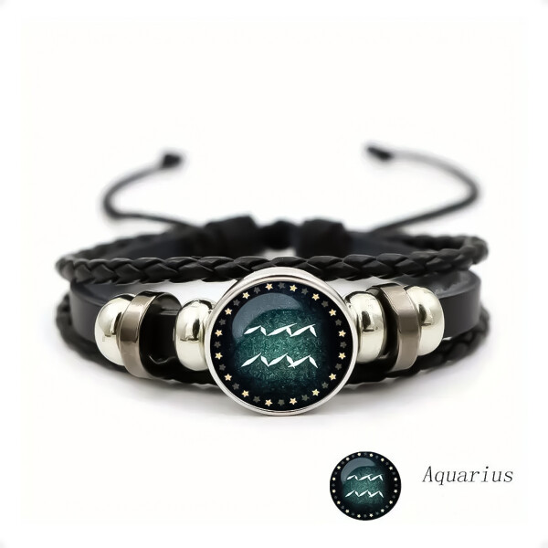 Pulsera De Signo del Zodiaco Acuario Pulsera De Signo del Zodiaco Acuario
