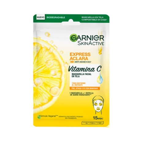 Garnier Skinactive mascarilla en tela Express Aclara anti manchas