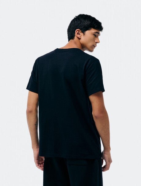 CAMISETA BÁSICA MANGA CORTA NEGRO