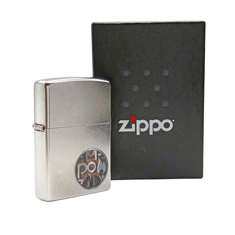 Encendedor ZIPPO 29872 Button Logo - ZP298738 plateadocombinado