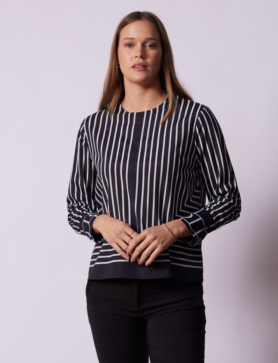 Blusa Lineas - Negro 