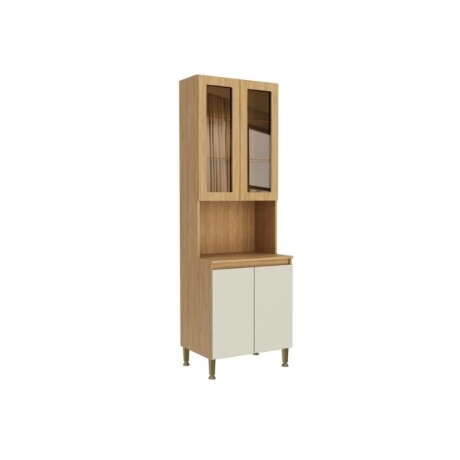 CRISTALERO REBECA 4 PUERTAS 70 X 2,20 X 52 MIEL OFF WHITE CRISTALERO REBECA 4 PUERTAS 70 X 2,20 X 52 MIEL OFF WHITE