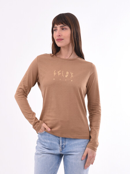 REMERA WILD BEIGE