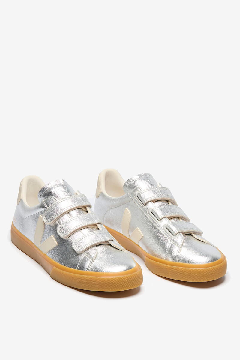 ZAPATILLA RECIFE LOGO LEATHER Plata