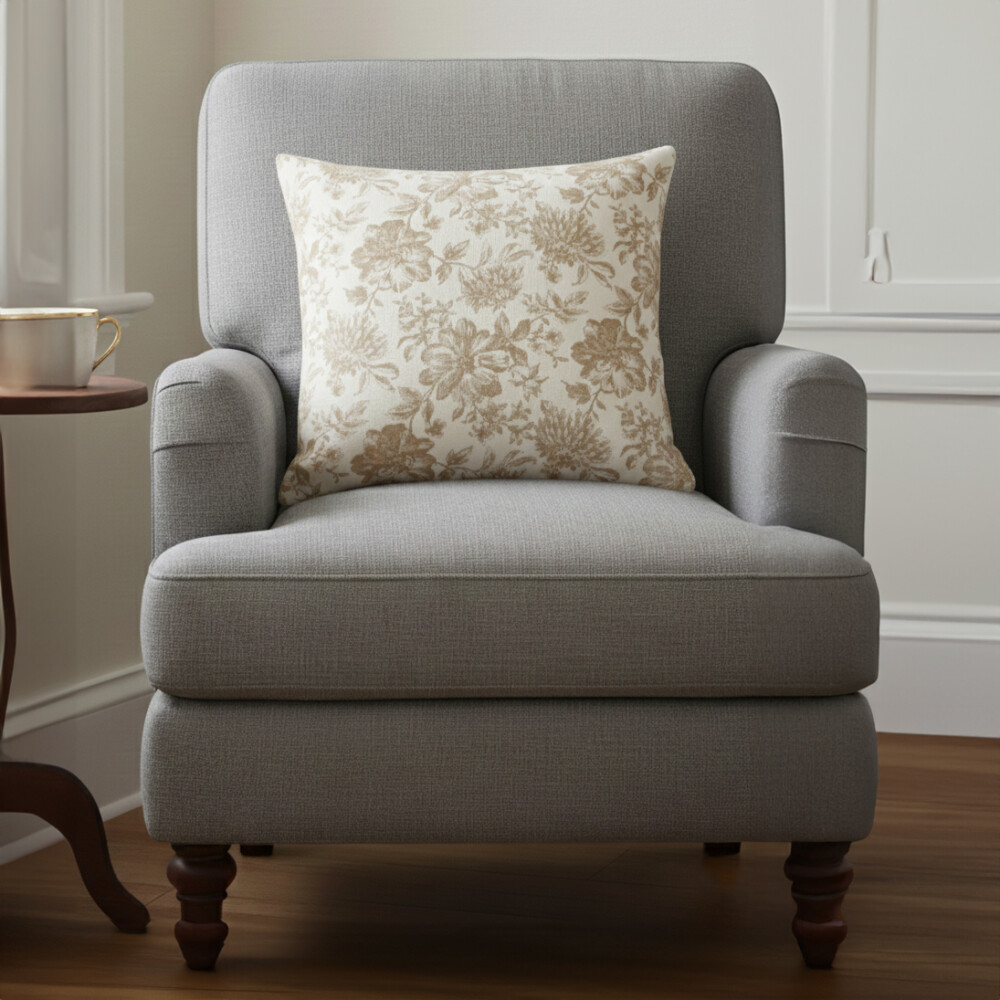 Almohadón 40x40 cm - Pilar Flores Beige