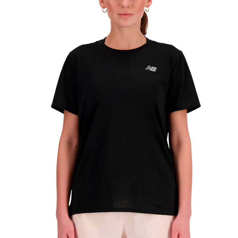 Remera de Mujer New Balance Se Poly Kit Negro