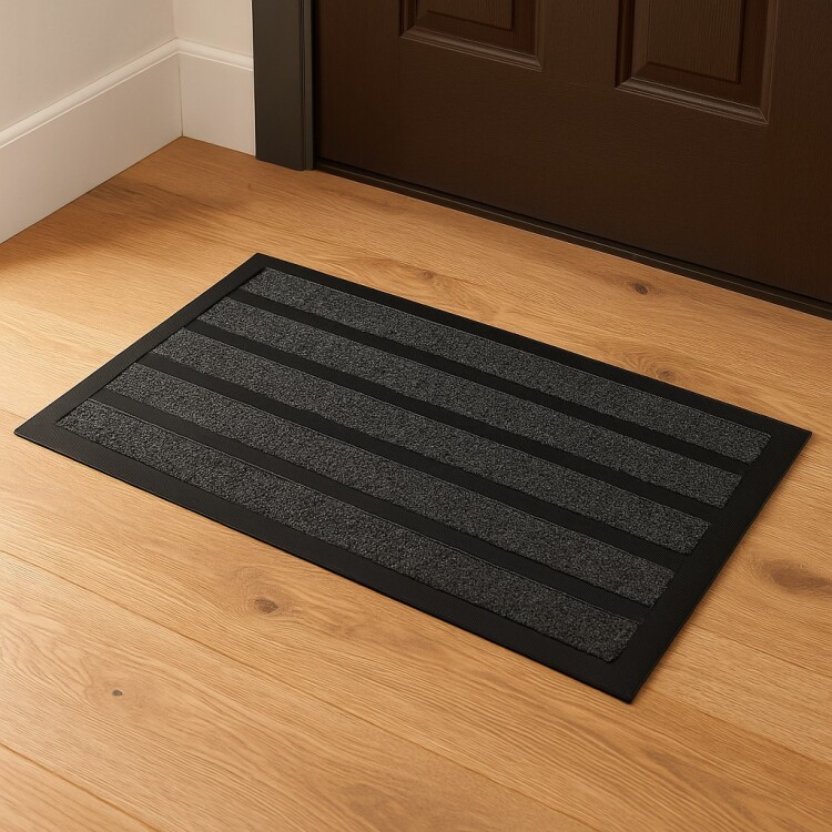 FELPUDO ALFOMBRA GOMA 74X44CM MULTICOLOR