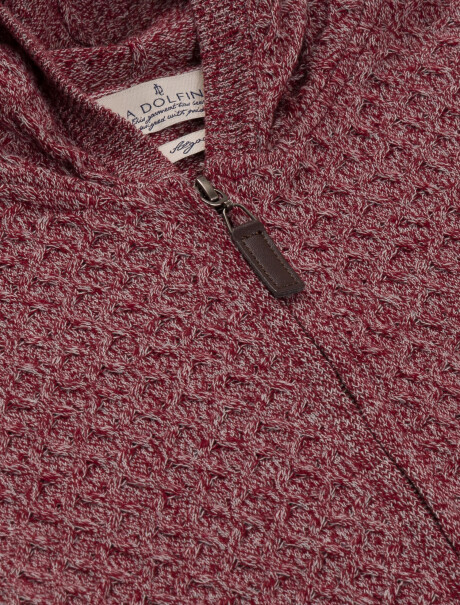 Campera tejida bordo