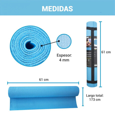 COLCHONETA YOGA MAT LISA BLUE
