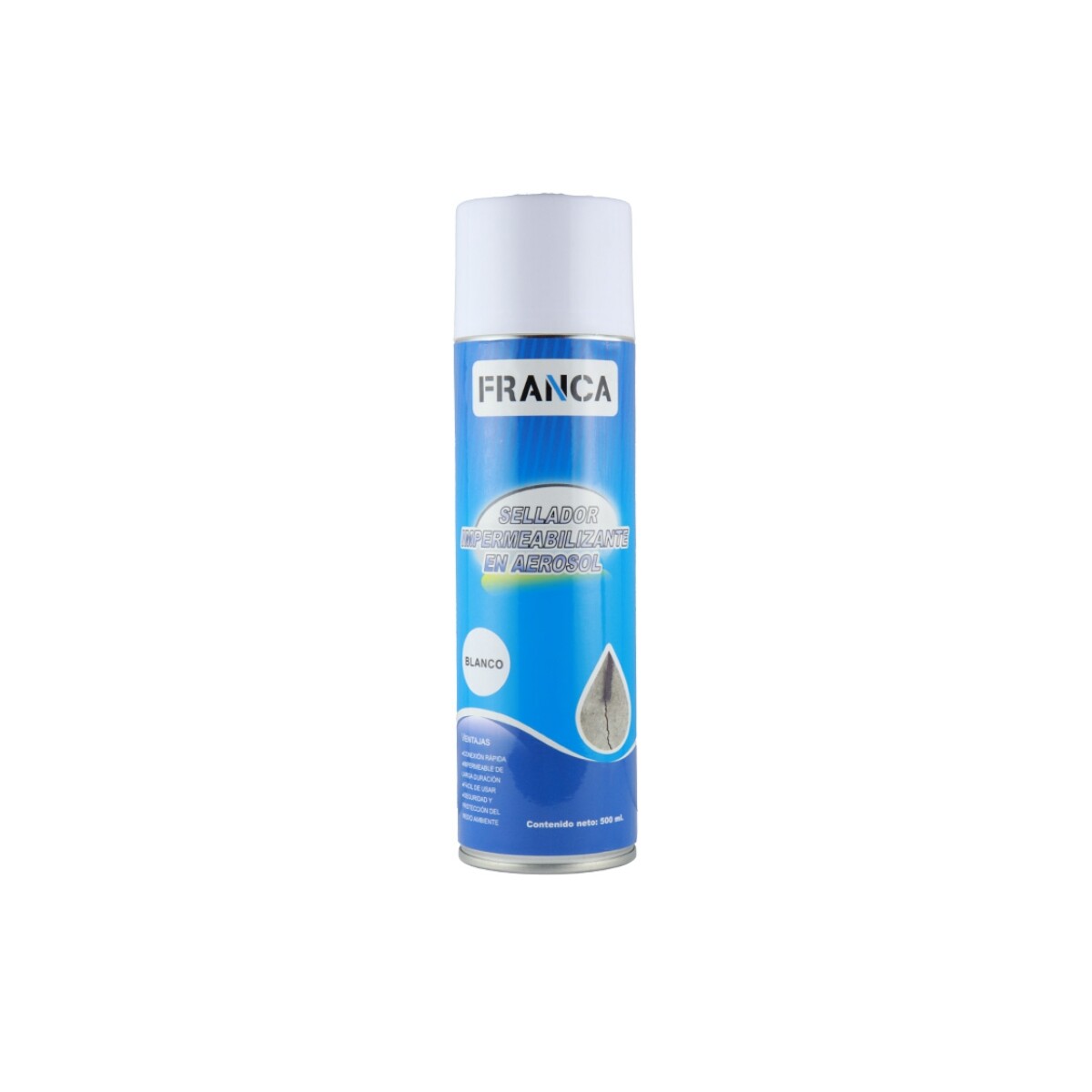 Sellador Impermeabilizante Blanco En Aerosol Franca 500ml 