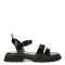 Sandalias de Niña MINI Miss Carol Tartan Con Tachas Negro