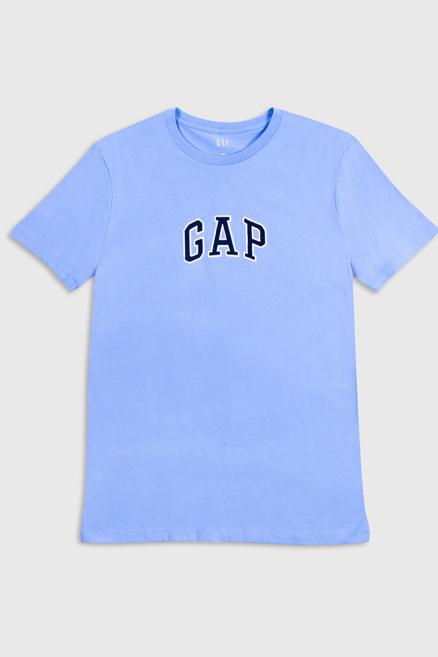 Remera Logo Gap Hombre Shirting Blue