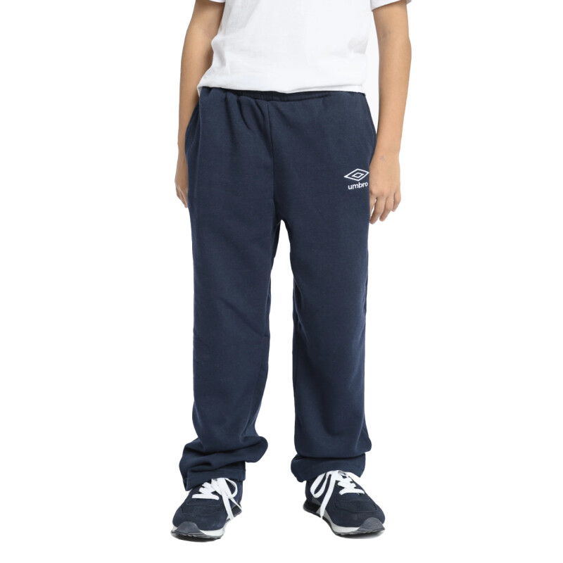 Pantalón Infantil Umbro Felpa Jrs Azul Marino