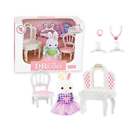 Playset Bay Dreamy Conejita con Tocador y Accesorios 001