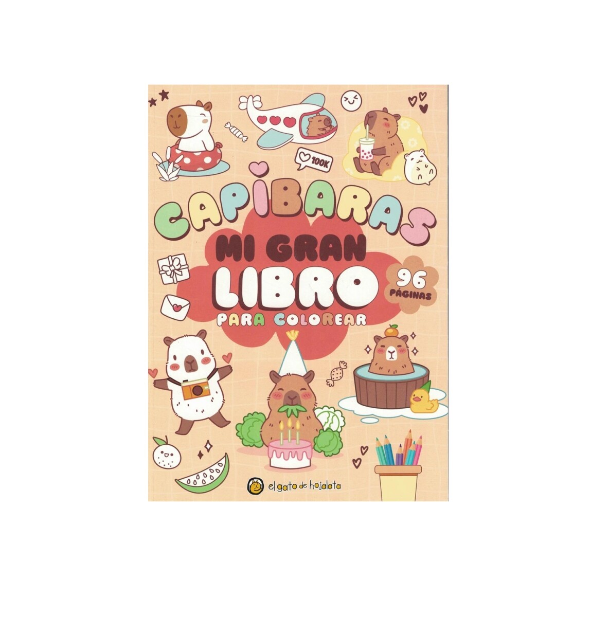 Mi Gran Libro Para Colorear Capibaras 