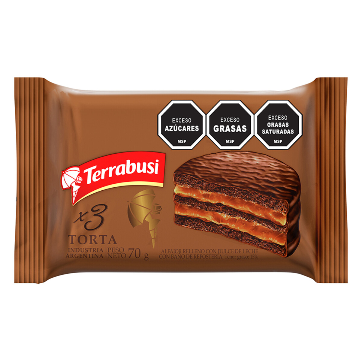 Alfajor Terrabusi Triple Torta 70gr 