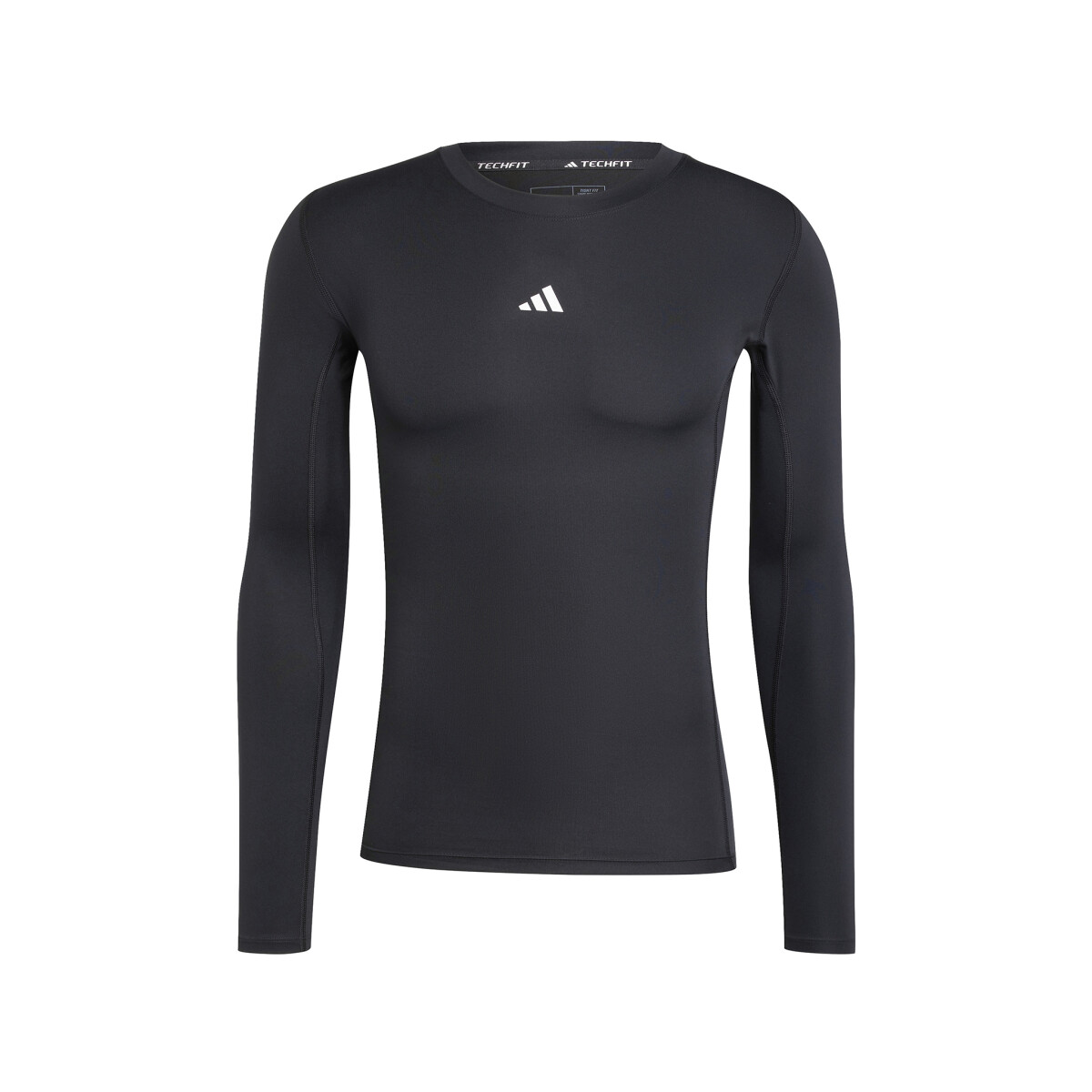 REMERA MANGA LARGA adidas TECHFIT COMPRESSION - Black 