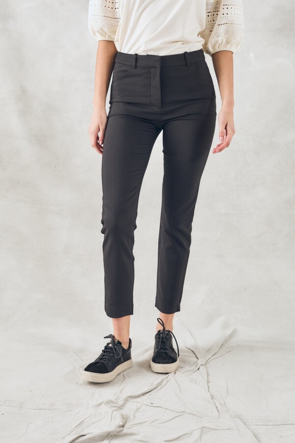 Pantalon Algodon Spandex Negro