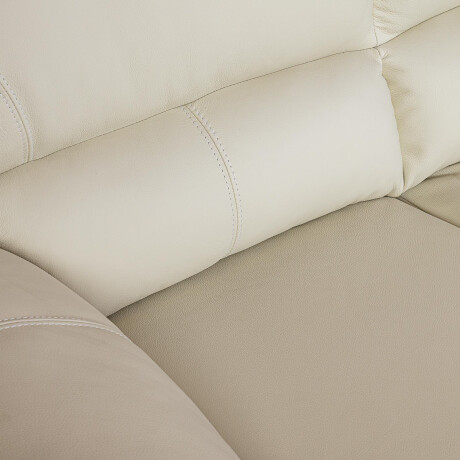 SILLÓN 2 CUERPOS CUERO NATURAL-BEIGE FLORENCIA CRUDO