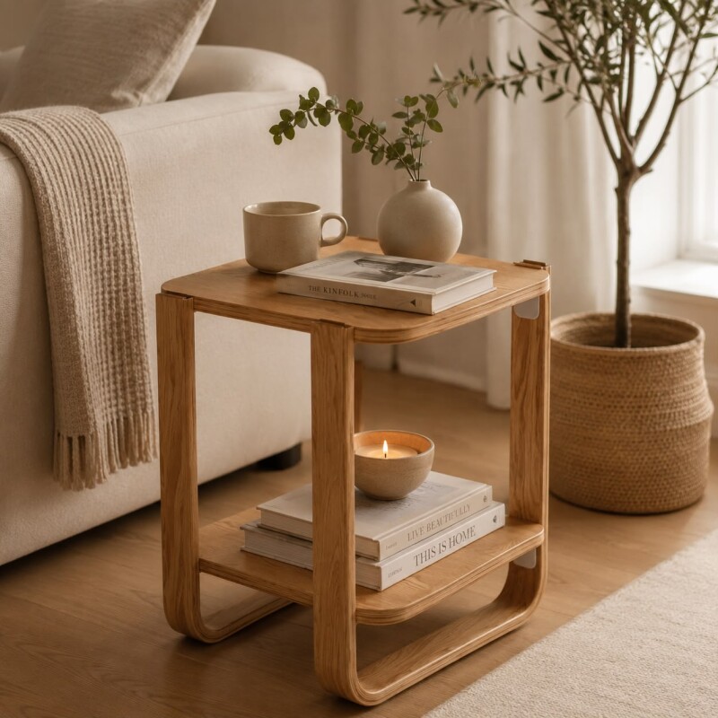 Mesa Auxiliar Bellwood Natural Mesa Auxiliar Bellwood Natural