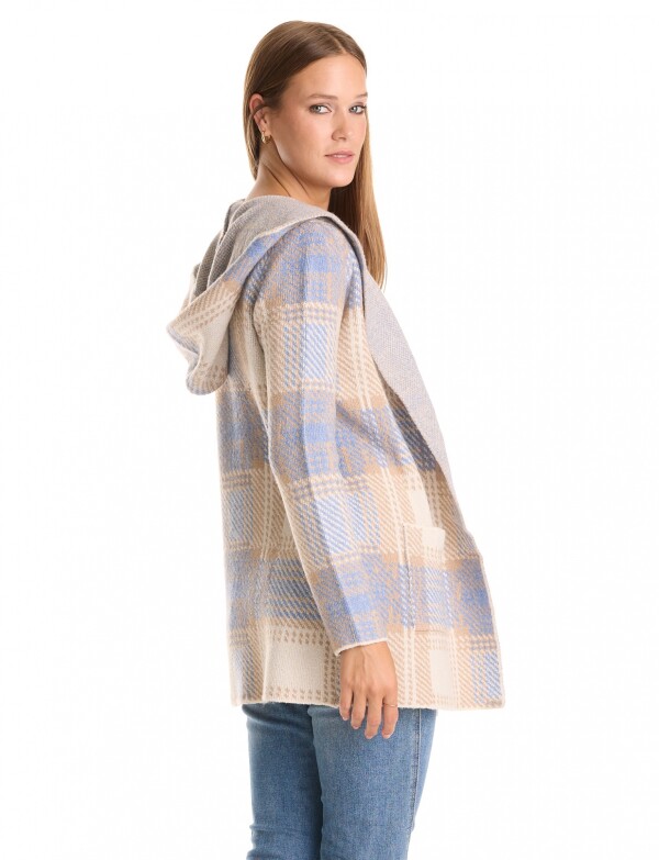 Cardigan Soft Capucha BEIGE/MULTI