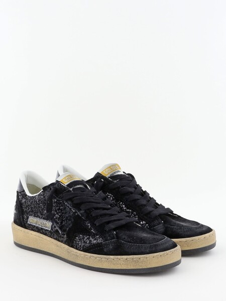 Golden Goose-Championes de gamuza, Ballstar Negro