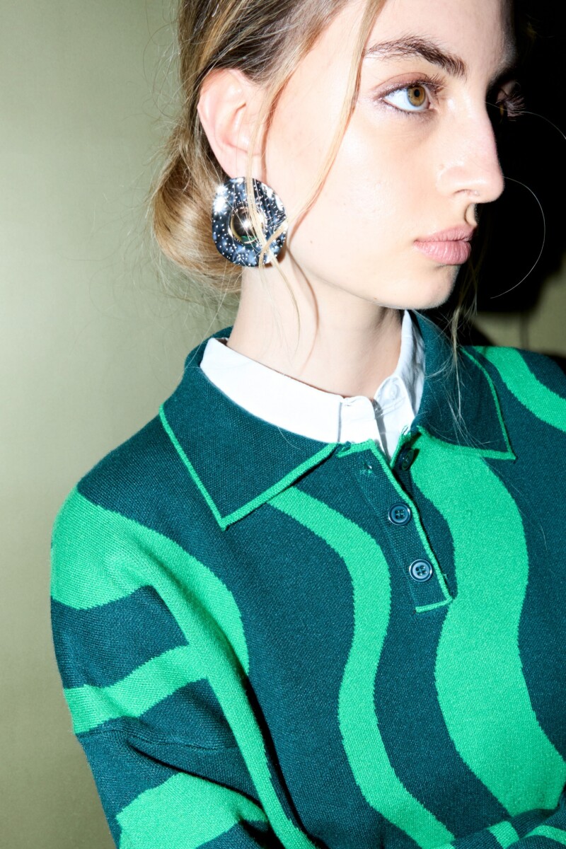 Caravanas texture círculo multicolor