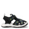 Sandalias de Niño Croco Kids CANU con tiras estampadas Negro