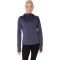 Polera Running Road Winter Ls Hoodie Mujer Indigo Fog