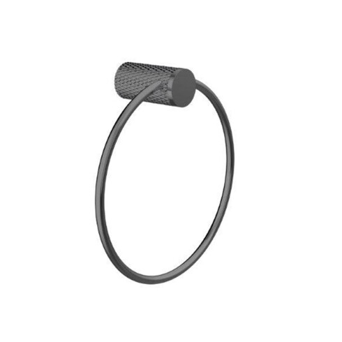 TOALLERO ARO METAL SIGNATURE GRAFITO GUNMETAL PARA BAÑO GRAFITO-GUNMETAL