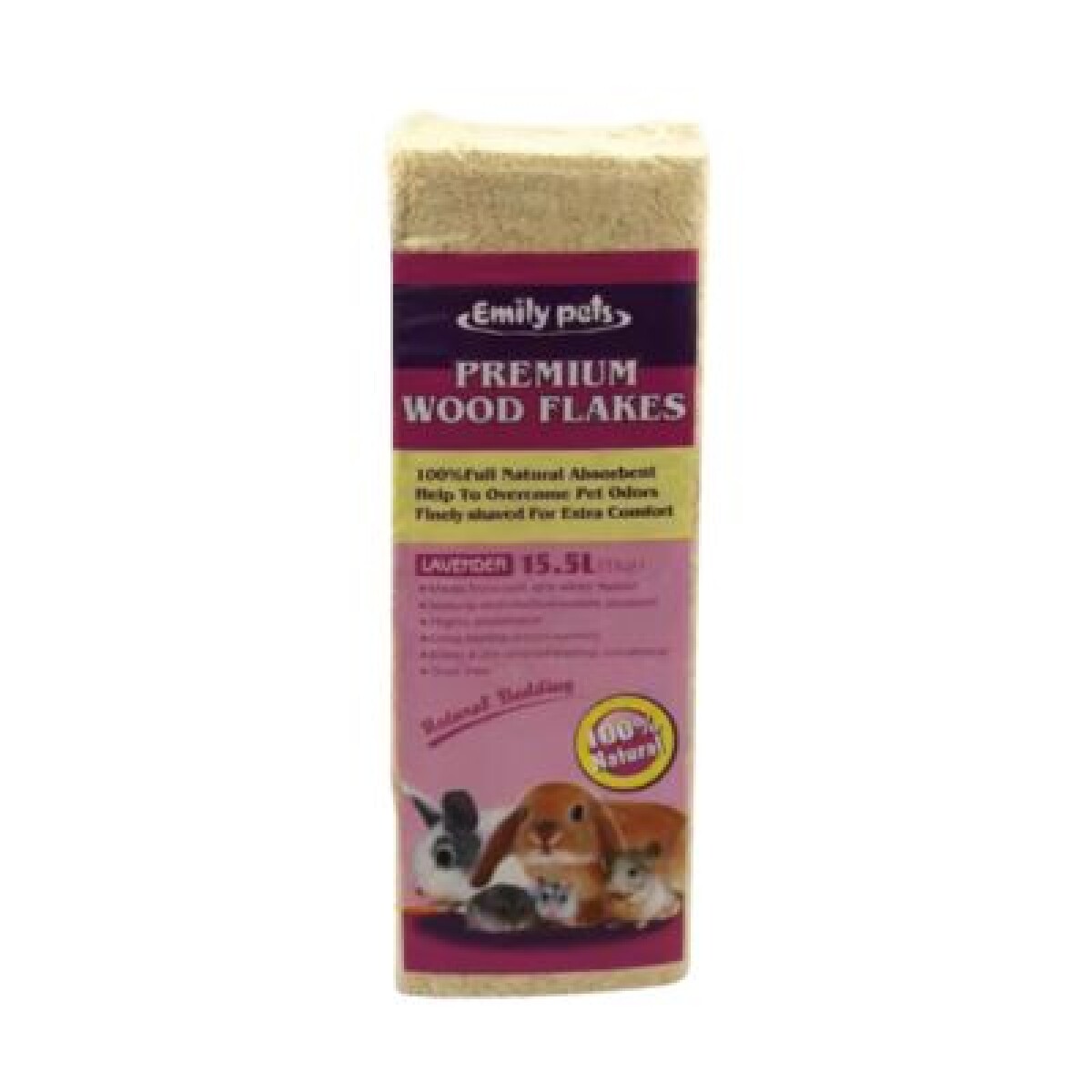 Viruta Compactada Emily Pets Lavanda 1 Kg 