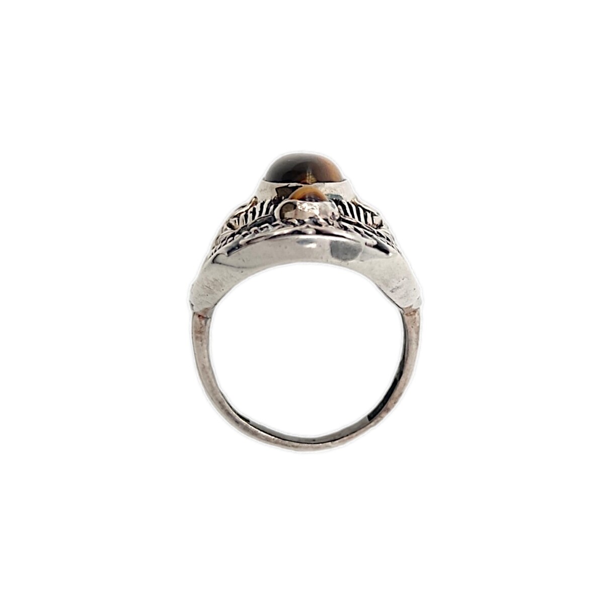 Anillo Trilogy-Plata 925-Piedra Ojo de Tigre-AN3110 - conpiedra 