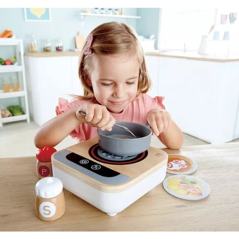 Anafe de mesa de madera con ventilador Anafe de mesa de madera con ventilador