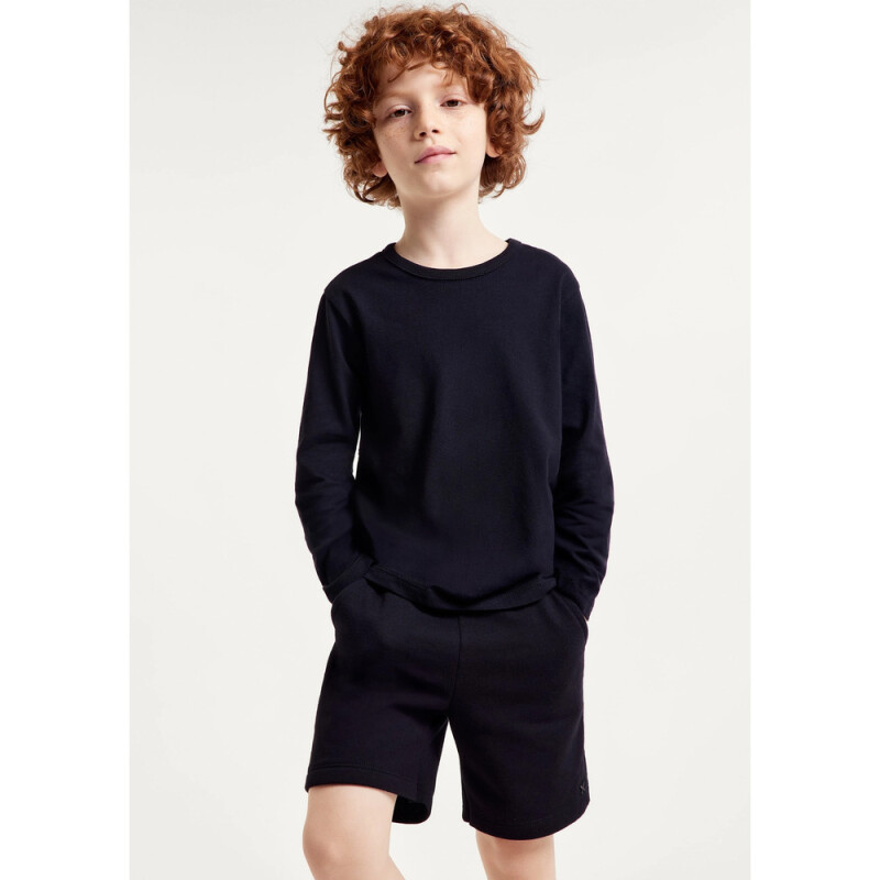 CAMISETA ML MASC PRETO ESCURO