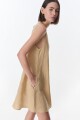 Vestido Diario Beige
