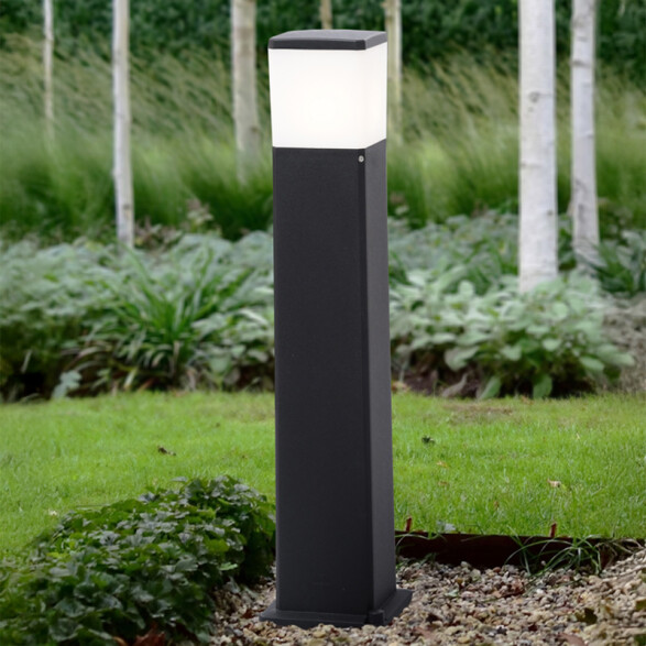 Poste caminero negro IP55 E27 800mm VIRGILIO FL0650
