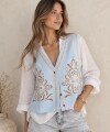 Chaleco Sol celeste