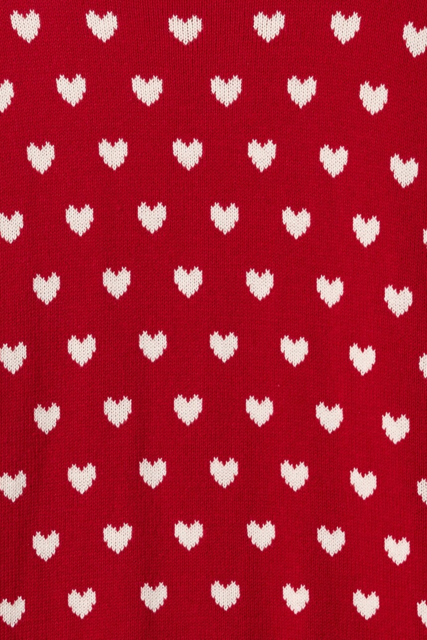 Buzo Túnica Niña Modern Red Heart