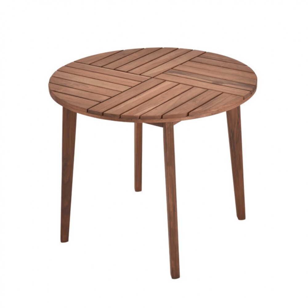 Mesa de Patio Madera de Teca - Caraíva 90cm Mesa de Patio Madera de Teca - Caraíva 90cm