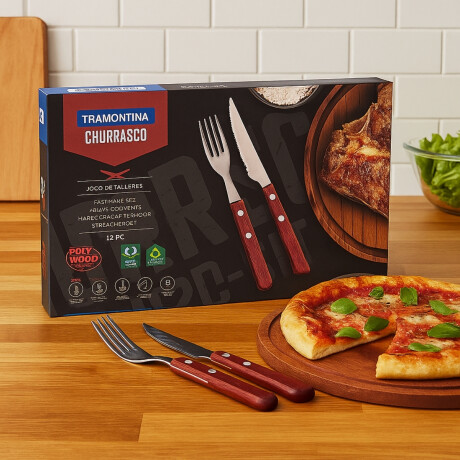 Cubiertos Churrasco 12 Piezas para Asado Polywood Tramontina Cubiertos Churrasco 12 Piezas para Asado Polywood Tramontina