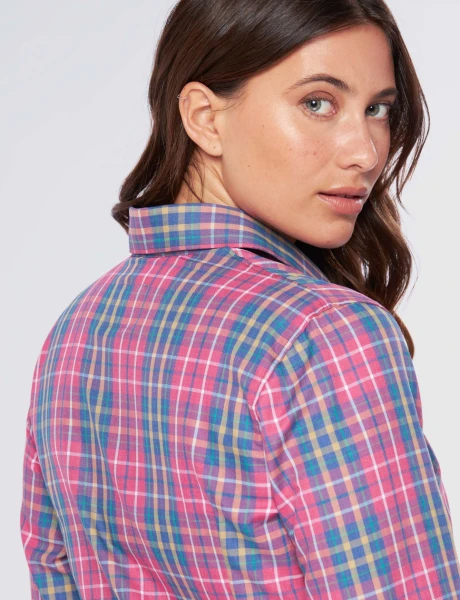 CAMISA CUADROS Rosa